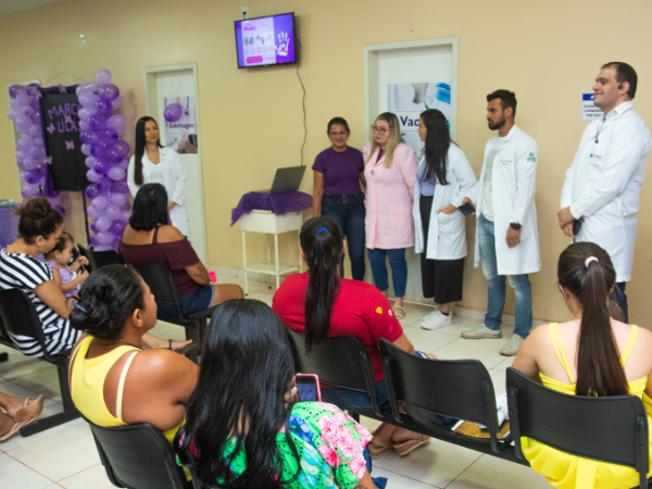 Março Lilás: unidades de saúde de Mojuí dos Campos promovem palestras sobre a prevenção ao câncer de colo do útero